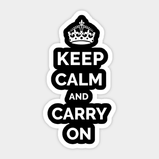 Keep Calm and Carry On Sticker